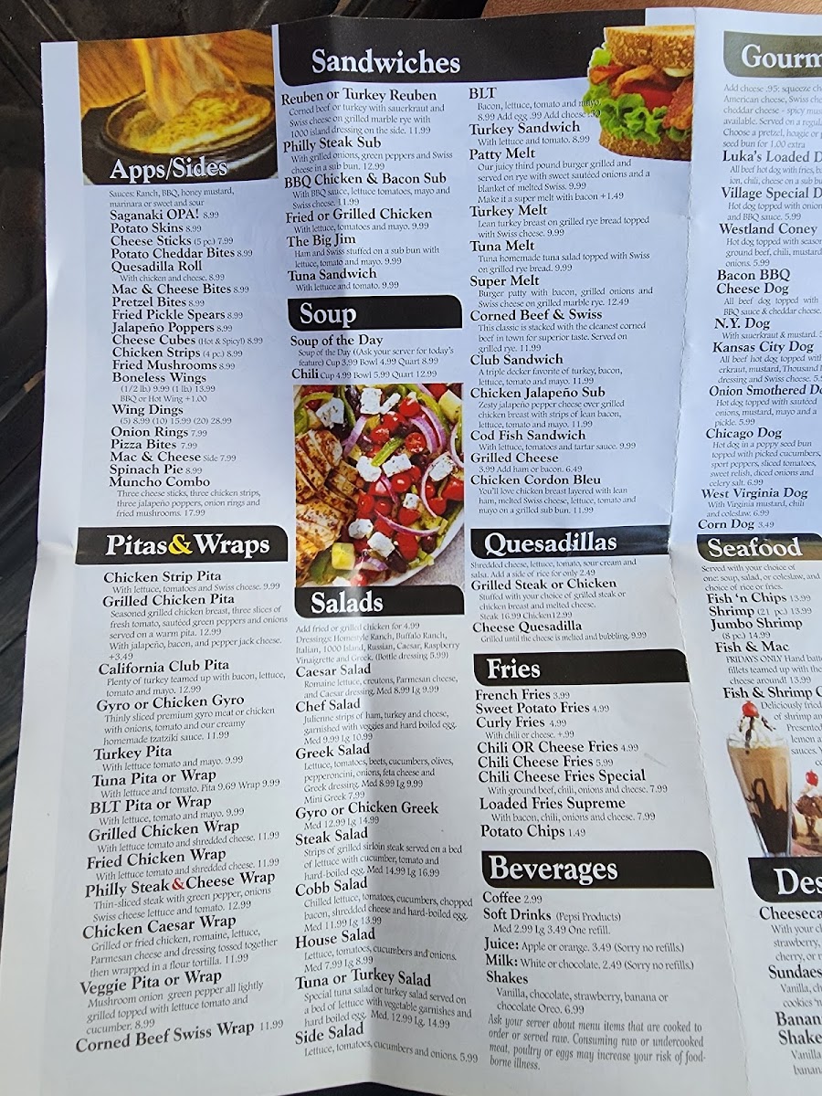 Village Gourmet Hot Dogs Menu - Image 5